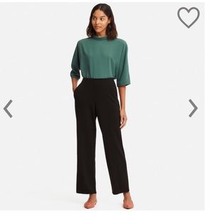 Uniqlo ponte high waisted straight leg trousers